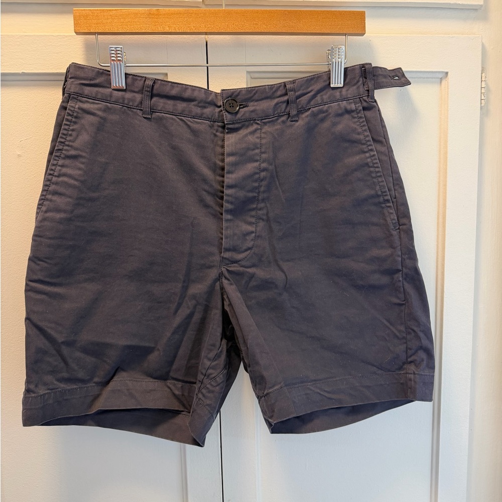 Alex Mill Dark Blue Flat Front Shorts